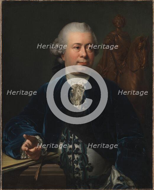 The Sculptor Jacques-François-Joseph Saly, 1772. Creator: Jens Juel.