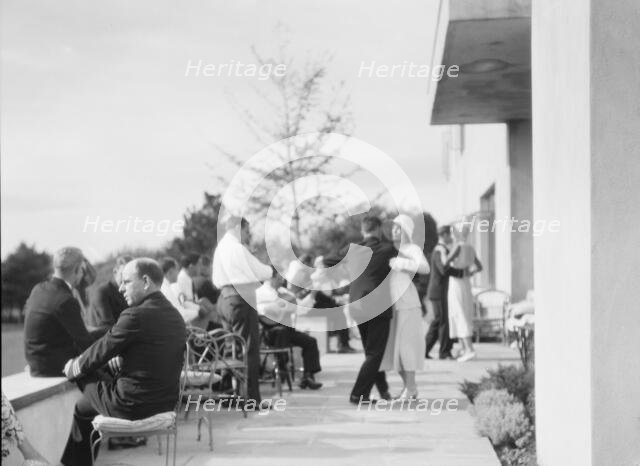 Party at "The Shallows," property of Lucien Hamilton Tyng, Southampton, Long Island, 1931 Aug. Creator: Arnold Genthe.