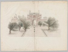 The Mausoleum of Akbar at Secundrabad, early 19th century. Creator: Unknown.