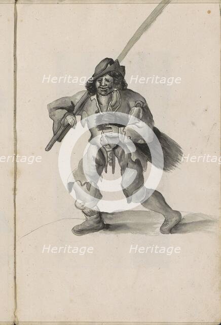 Farmer with firewood, 1696.  Creator: Hendrick van Beaumont.