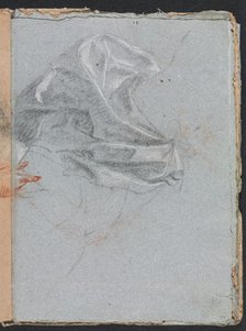 Verona Sketchbook: Drapery study (page 37), 1760. Creator: Francesco Lorenzi (Italian, 1723-1787).