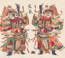 One hundred thirty-five woodblock prints including New Year's pictures (nianh..., 19th-20th century. Creator: Unknown.