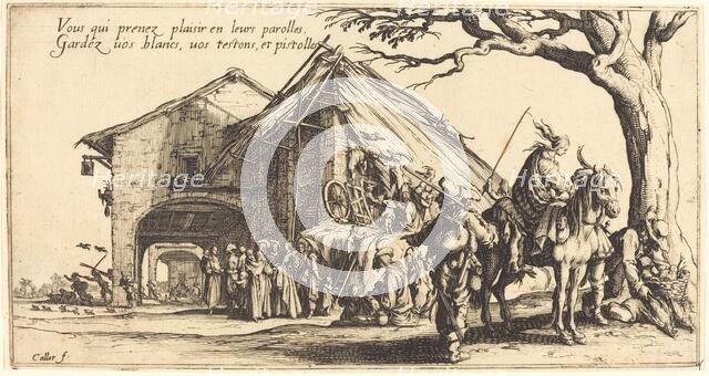 The Stopping Place, 1621. Creator: Jacques Callot.