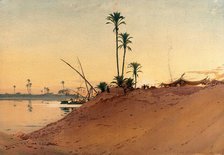 Egypt: banks of the Nile, 1900-1930. Creator: Augustus Osborne Lamplough.
