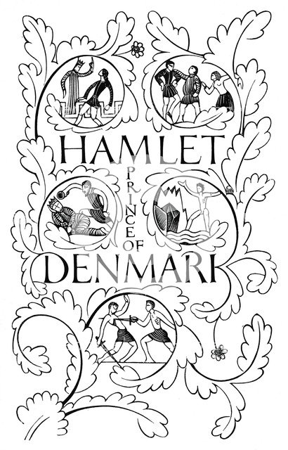 'Title page for Hamlet', 1932. Artist: Eric Gill.