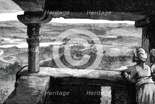 The Royal Visit to India: the Phul-Bagh, or Flower-Garden Palace, Gwalior...1876. Creator: W. J. P..