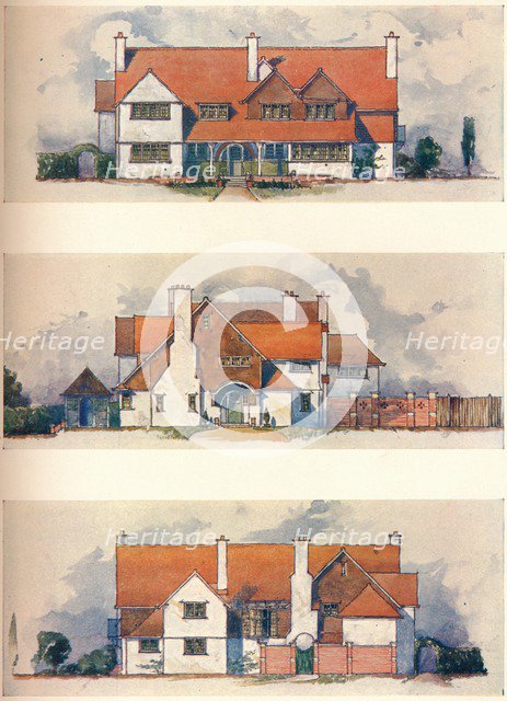 House at the Garden City, Letchworth, c1906. Artist: Charles Harrison Townsend