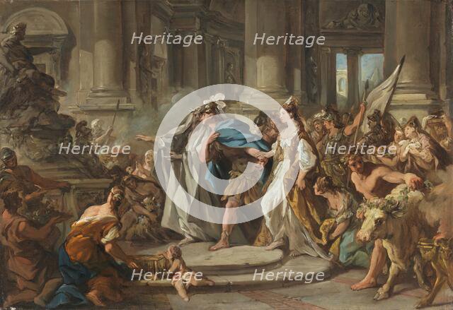 Jason and Medeain the temple of Jupiter, 1745. Creator: Jean Francois de Troy.