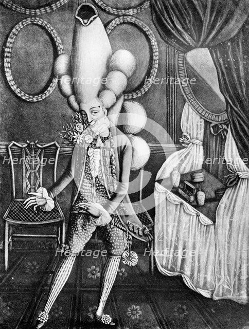 'Pantheon Macaroni', 1782. Artist: Unknown