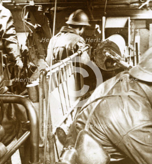 Tank interior, c1914-c1918. Artist: Unknown.