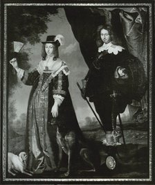 Leonora Christina, Countess Ulfeldt (1621-1698) and Valdemar Christian of Schleswig-Holstein (1622-1656). Artist: Mander, Karel van, III (1609-1670)