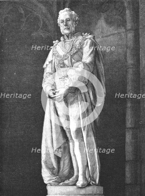 ''The new statue of the late Lord Shaftsbury in Westminster Abbey', 1888. Creator: Unknown.