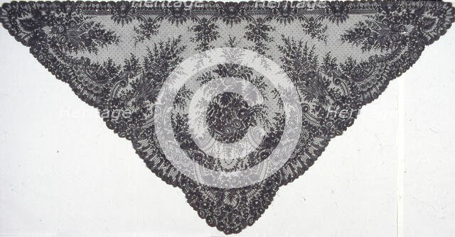 Half Shawl, France, 1860s. Creator: Unknown.