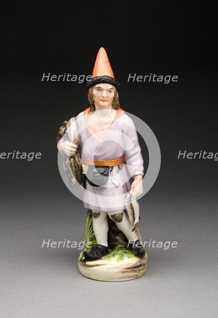 Figure of Fisherman, Saint Petersburg, c. 1779/96. Creators: Jean Rachette, Russian Imperial Porcelain Factory.