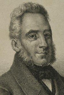 Francisco Espoz y Mina (1781-1836), Spanish military, 1868. Detail. Creator: Jose Cuevas.