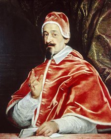 Portrait of Pope Alexander VII (Fabio Chigi), c1667. Creator: Workshop of Giovanni Battista Gaulli.