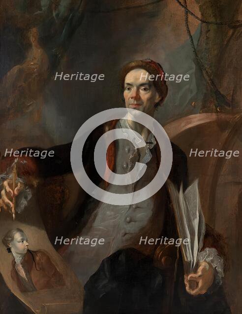 Artist portrait (so-called self-portrait), c1767. Creator: Franz Anton Maulbertsch.
