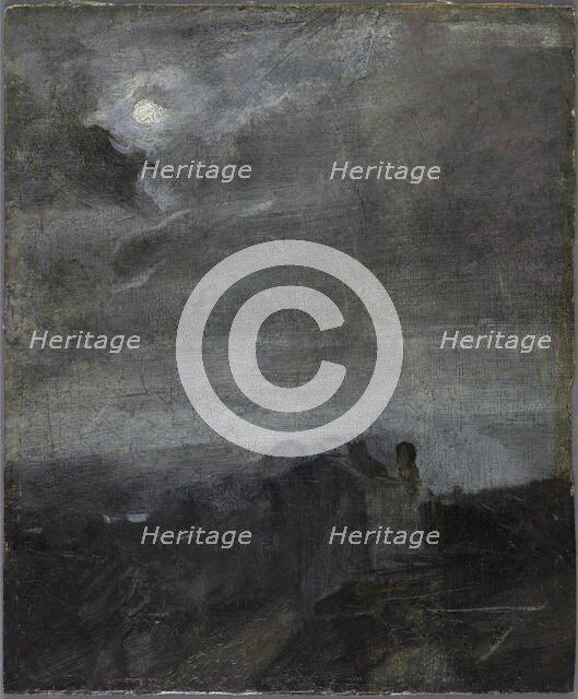 Crépuscule, effet de lune, between 1850 and 1875. Creator: Jean-Baptiste Carpeaux.