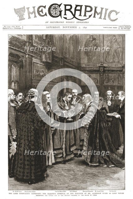 ''The Graphic, Front Cover Saturday, November 7, 1891', 1891. Creator: Unknown.