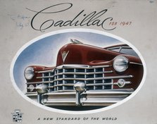 Poster advertising a Cadillac, 1947. Artist: Unknown