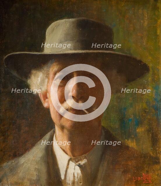 Portrait of the Artist (Self Portrait), 1930. Creator: Edward Samuel Harper.