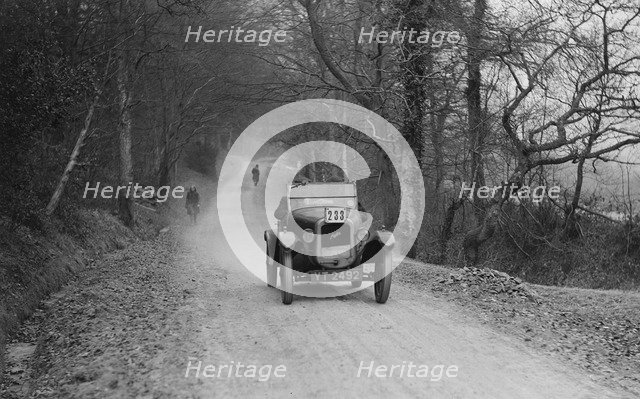 Austin 7 GE Cup model competing in the Sunbeam Motor Car Club Bognor Trial, 1929. Artist: Bill Brunell.