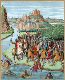 Battle between Bacchides and Jonathan, Maccabean Revolt, 160 BC, (c19th century). Artist: Unknown