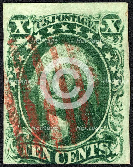 10c Washington single, 1855. Creator: Unknown.