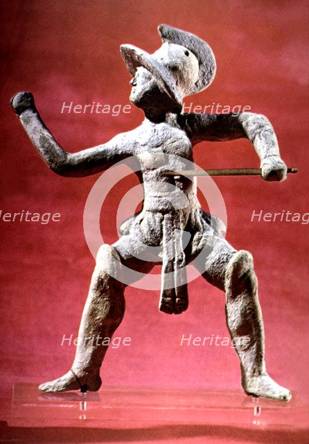 Greek statue representing a Roman gladiator.