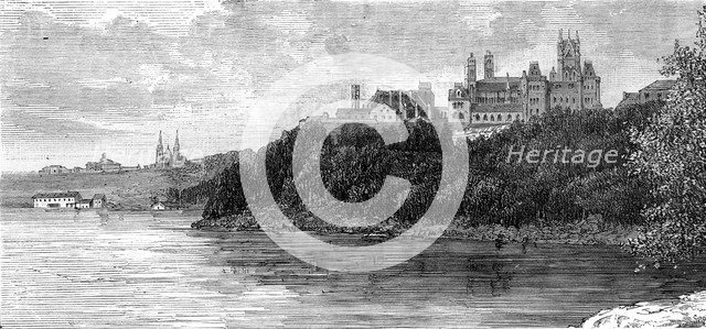 Parliament Building, Ottawa, Canada, 19th century.Artist: Taylor