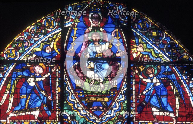 The Virgin and Christ surrounded by Angels, 12th century. Artist: Anon