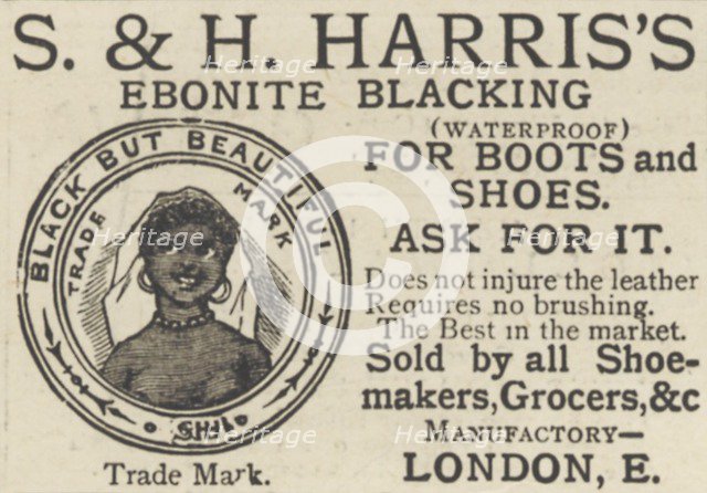 S & Harris's Ebonite Blacking, 1893. Artist: Unknown