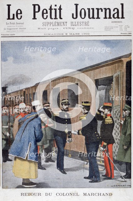 Return of Colonel Marchand to China, 1902. Artist: Unknown
