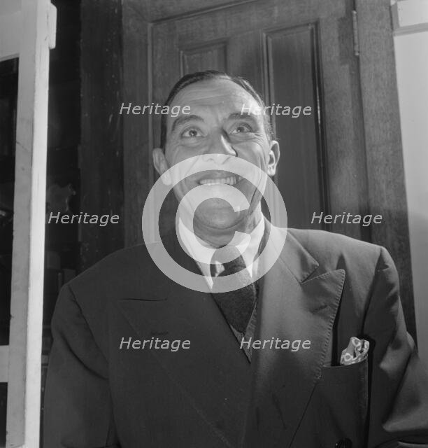 Portrait of Wingy Manone, William P. Gottlieb's office, New York, N.Y., 1946. Creator: William Paul Gottlieb.