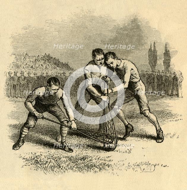 'A Lively Scrimmage', 1881. Creator: Unknown.