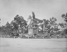'Statue of Columbus on the Paseo, City of Mexico', c1897. Creator: Unknown.