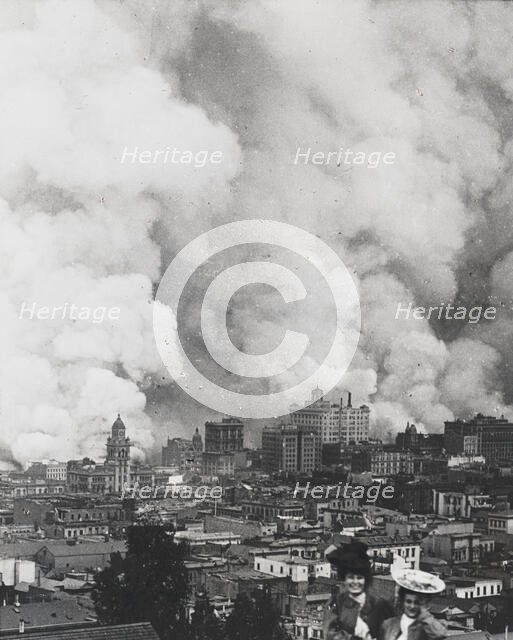 San Francisco earthquake and fire of 1906, 1906 Apr. Creator: Arnold Genthe.