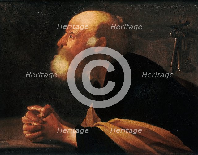 The Repentant Peter, 1616. Artist: Terbrugghen, Hendrick Jansz (1588-1629)
