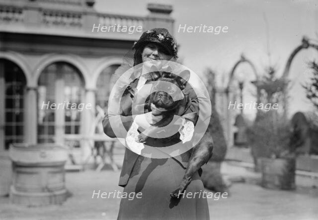 Mrs. Martha Haslam & "Noisette", between c1910 and c1915. Creator: Bain News Service.