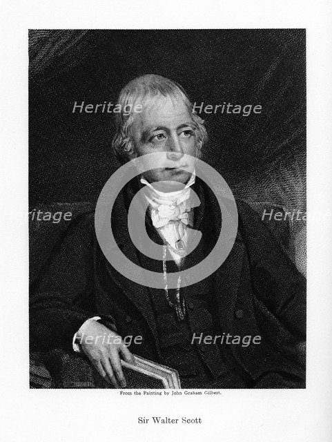 Sir Walter Scott, 1st Baronet, prolific Scottish historical novelist and poet, 19th century. Artist: Unknown