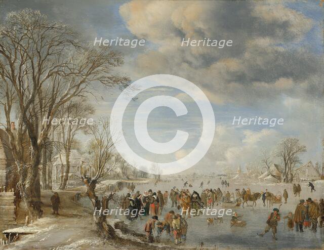 Winter in Holland: Skating Scene, 1645. Creator: Aert van der Neer.
