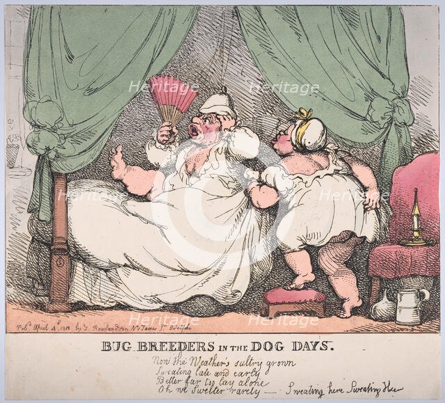 Bug Breeders in the Dog Days, April 4, 1812., April 4, 1812. Creator: Thomas Rowlandson.
