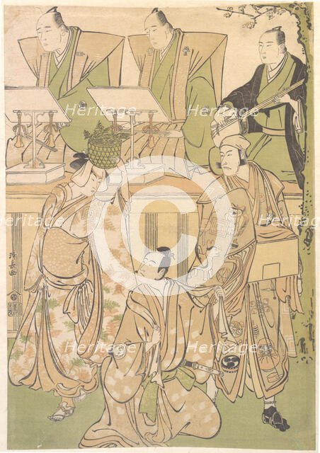 Ichikawa Danjuro Fifth as Kyo no Jiro in Disguise as Dekuroku byoe the Stree Puppet-sh..., ca. 1788. Creator: Torii Kiyonaga.