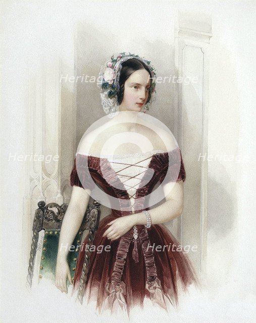 Grand Duchess Alexandra Nikolaevna of Russia', (1825-1844), c1840.  Creator: Hau (Gau), Vladimir (Woldemar) Ivanovich (1816-1895).
