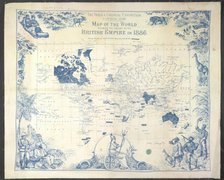 British Empire map, 1886.  Creator: Unknown.