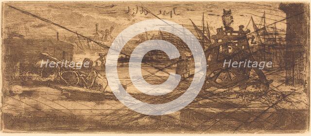 Une Vieux Chantier à Rochester, 1879. Creator: Felix Hilaire Buhot.