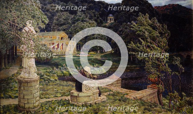 In the old park. (All in the Past), 1926. Artist: Vasnetsov, Appolinari Mikhaylovich (1856-1933)