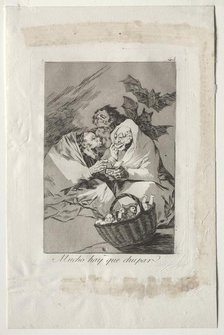 Caprichos: There is Plenty to Suck, 1799. Creator: Francisco de Goya (Spanish, 1746-1828).