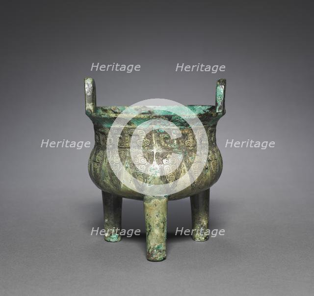 Tripod Cauldron (Ding), 1200-1100 BC. Creator: Unknown.