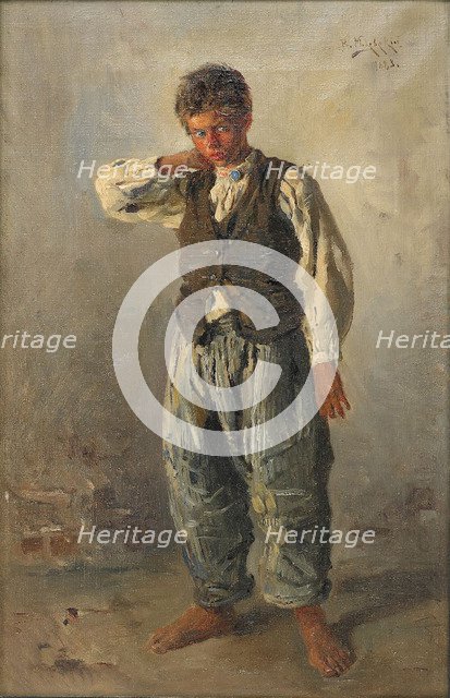 The Young Urchin, 1883. Artist: Makovsky, Vladimir Yegorovich (1846-1920)
